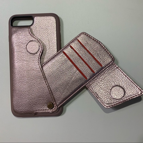ROSE GOLD Wallet phone case IPHONE 7 PLUS - Picture 1 of 4